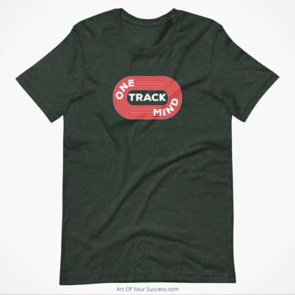 One Track Mind-t-shirt-dark green